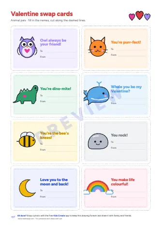 Animal cards preview