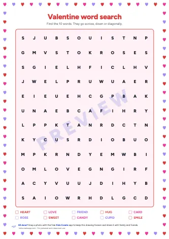 Word search preview